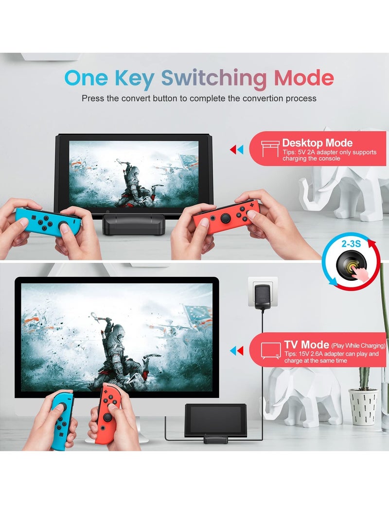 KASTWAVE TV Docking Station for Switch, Portable for Switch Dock / NS PD Protocol Avoids Brick Cooling Fan USB 3.0 Port - Image 3