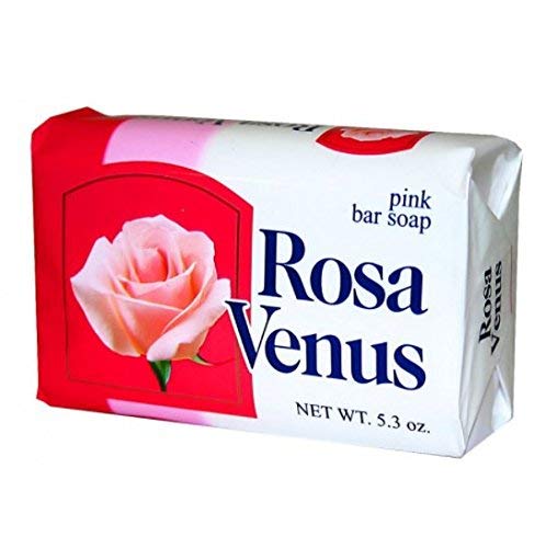 Rosa Jabon Rosa Venus Clasico 150 g / 5.29 oz Soap Bar Classic Bathing Natural Mexican smooth soothing gentle scent foaming shower and bath hand choose 