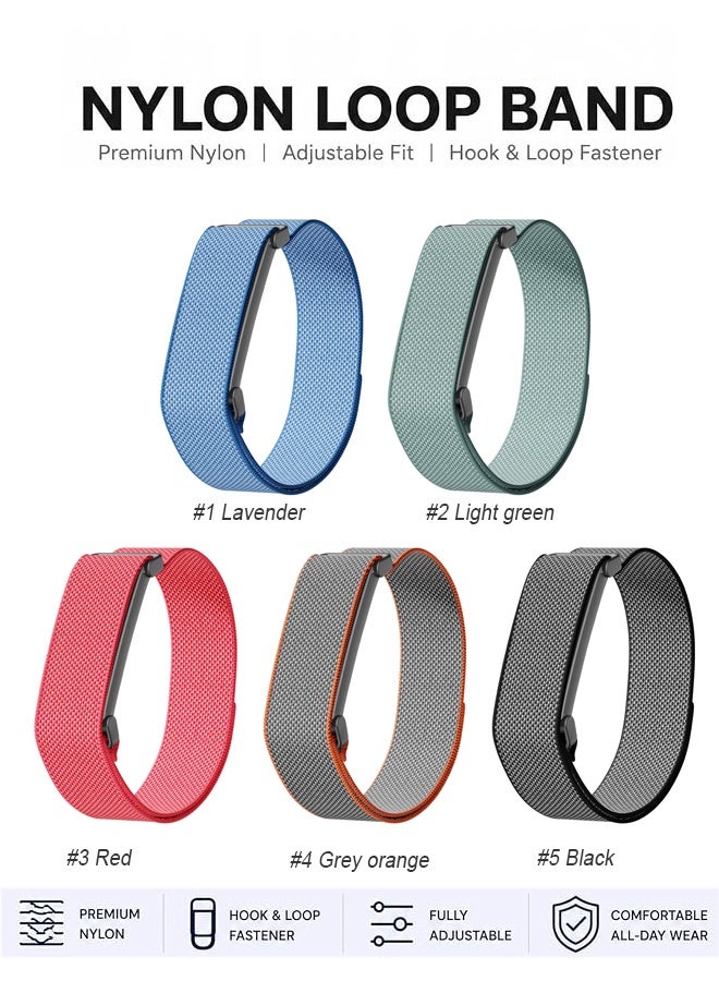 S-Color Strap For Fitbit Air Band | Replacement Nylon Watch Bands | Adjustable Breathable Woven Sport Wristband | Anti-sweat Bracelet Armband Correa For Fitbit Air Fitness Tracker (Sensor device not included) - Image 5