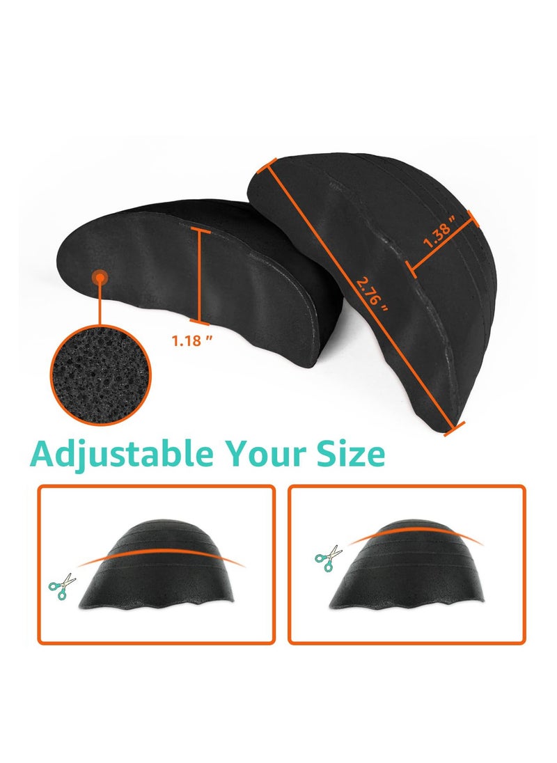 Excefore - 3 Pairs Shoe Filler Inserts, Toe Cushion Insert to Make Shoes Fit Tighter Memory Foam Shoe Size Reducer, for High Heels, Dress Shoes, Casual, Flats - Image 1