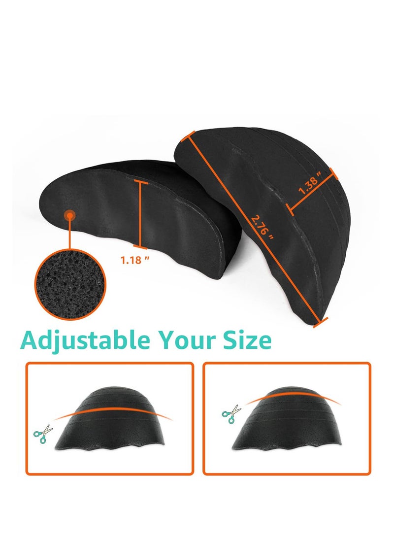 Excefore - 3 Pairs Shoe Filler Inserts, Toe Cushion Insert to Make Shoes Fit Tighter Memory Foam Shoe Size Reducer, for High Heels, Dress Shoes, Casual, Flats - Image 1