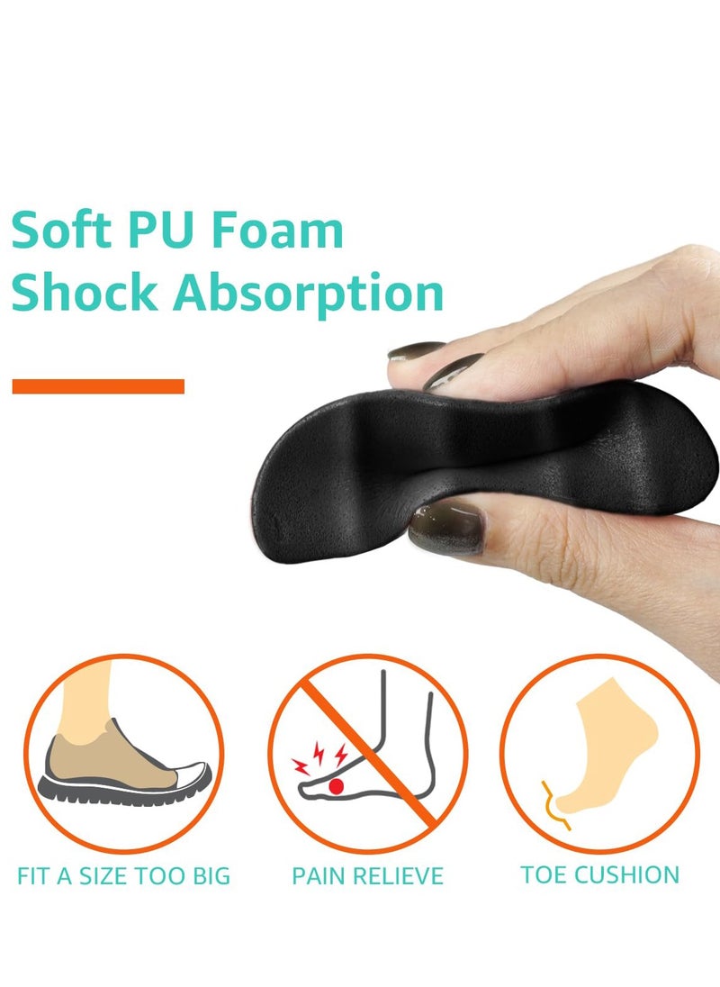 Excefore - 3 Pairs Shoe Filler Inserts, Toe Cushion Insert to Make Shoes Fit Tighter Memory Foam Shoe Size Reducer, for High Heels, Dress Shoes, Casual, Flats - Image 1