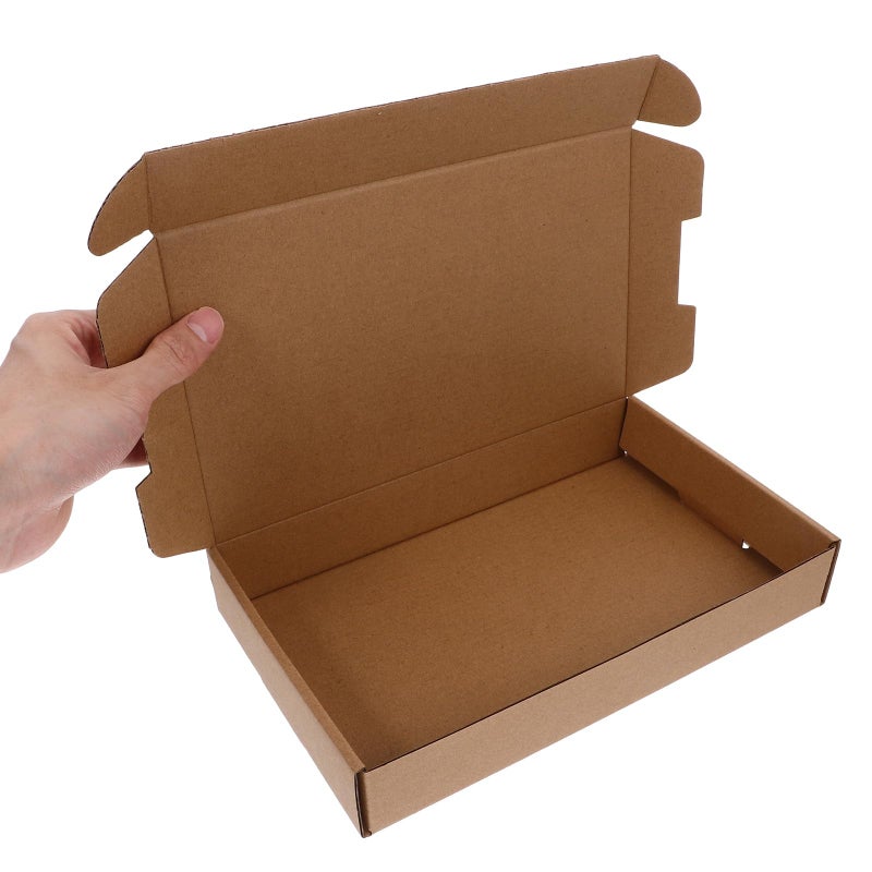 Kraft Paper Mailer Boxes 25x15x4cm 3 Layer Corrugated Cardboard For Shipping And Packing - Image 5