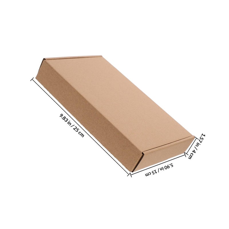 Kraft Paper Mailer Boxes 25x15x4cm 3 Layer Corrugated Cardboard For Shipping And Packing - Image 3