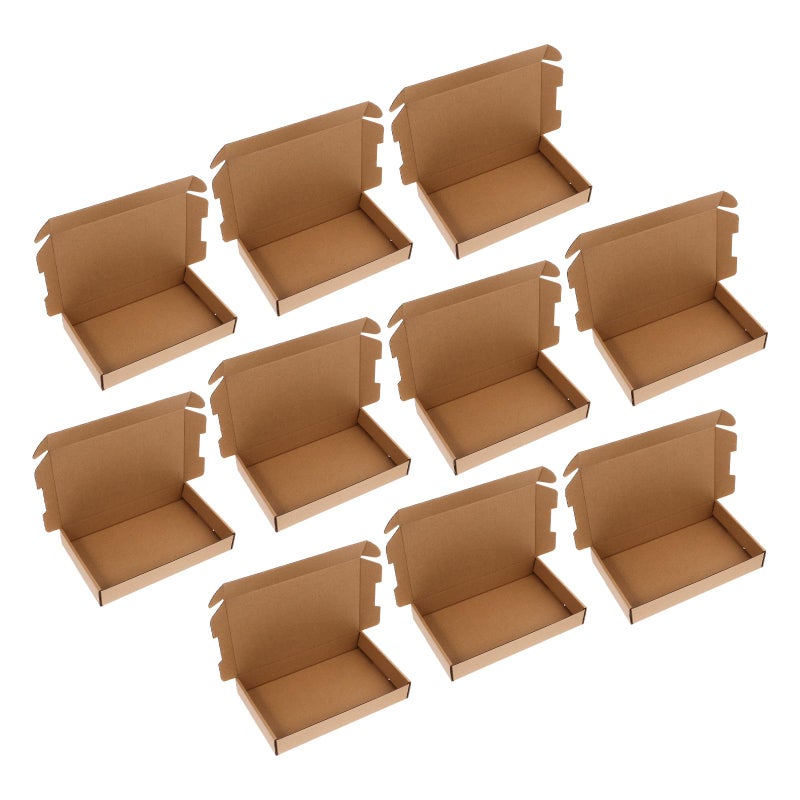 Kraft Paper Mailer Boxes 25x15x4cm 3 Layer Corrugated Cardboard For Shipping And Packing - Image 2