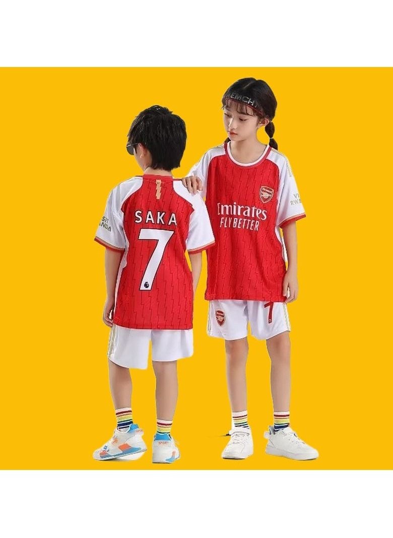 M MIAOYAN M MIAOYAN Saka Arsenal New Football Club Children's Football Jersey  - Image 2