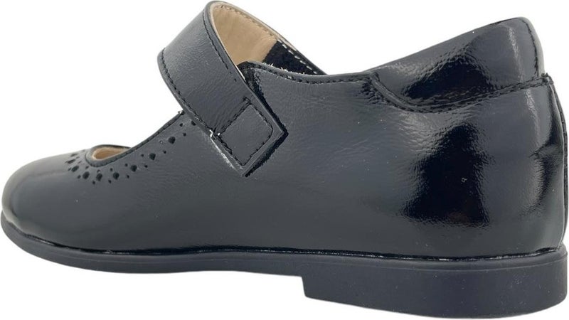 Nubebe Retro Kids School Shoes Black Patent Leather  - Image 4
