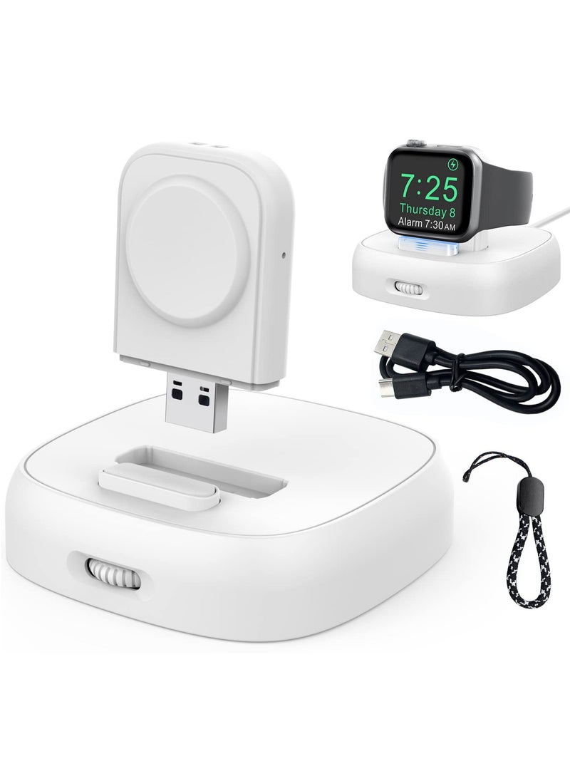 KASTWAVE - New Charging Stand Compatible With Apple Watch, Portable Watch Charger Stand with Charging Cable,Magnetic Wireless Charging Dock Compatible with Apple Watch Series 7 6 5 4 (45, 44, 42, 41, 40, 38 mm) - Image 1