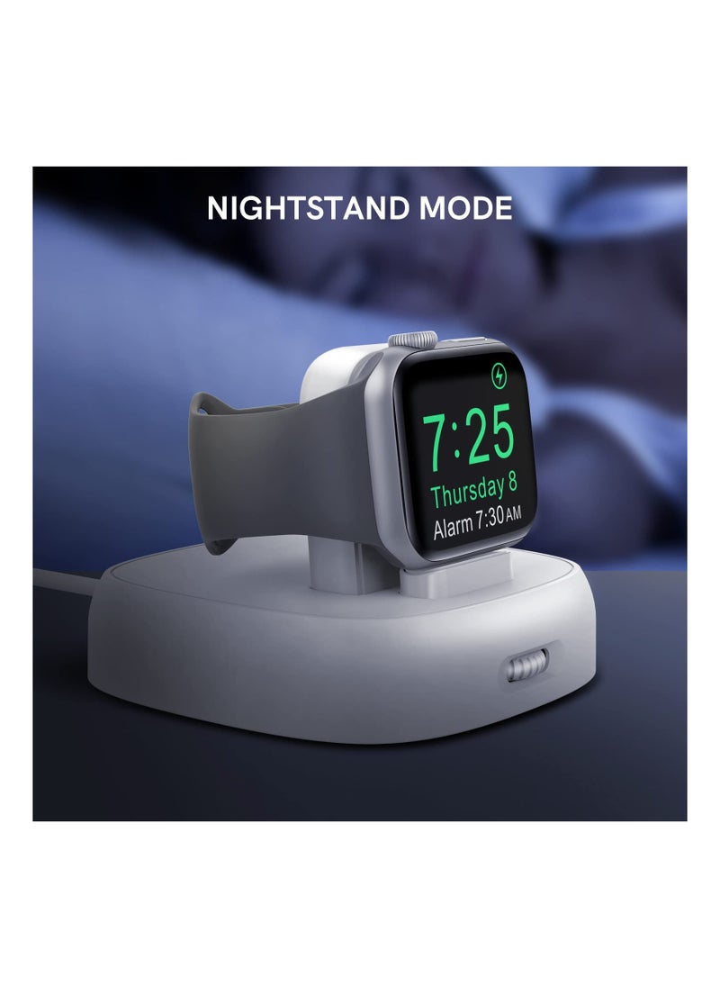 KASTWAVE - New Charging Stand Compatible With Apple Watch, Portable Watch Charger Stand with Charging Cable,Magnetic Wireless Charging Dock Compatible with Apple Watch Series 7 6 5 4 (45, 44, 42, 41, 40, 38 mm) - Image 1