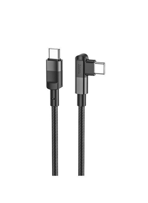 hoco U108 100W USB-C / Type-C to USB-C / Type-C PD Charging Data Cable, Cable Length:2m(Black)