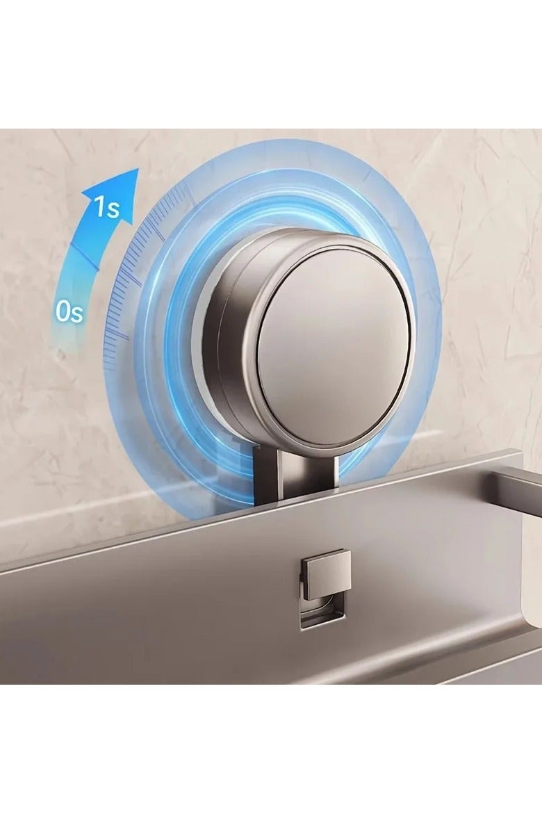 TWEGGON Bathroom Shelves Suction Storage Rack Organizer 50cm - Image 4
