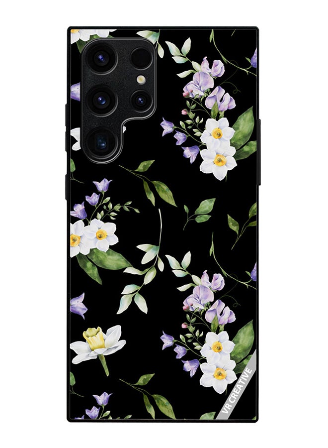Protective Case Cover For Samsung Galaxy S25 Ultra Flower Design Multicolour