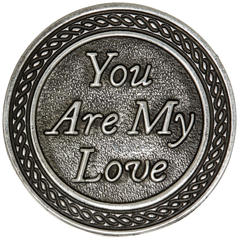 Cathedral Art You Are My Love Pocket Token  Inspirational Gift Keepsake Metal Coin Wedding Anniversary and Engagement Gifts for Couples 1 Inch Size 1 Piece