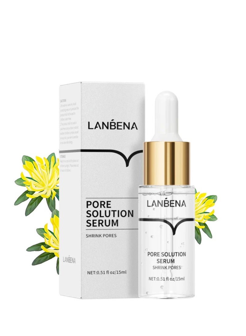 LANBENA Pore Solution Serum Pore Minimizer Serum Pore Minimizer and Reducer for Face Tightening Pores Minimizing Shrinking Oil Control Firming Pore Moisture Essence after Blackhead Remover 15ml  - Image 1