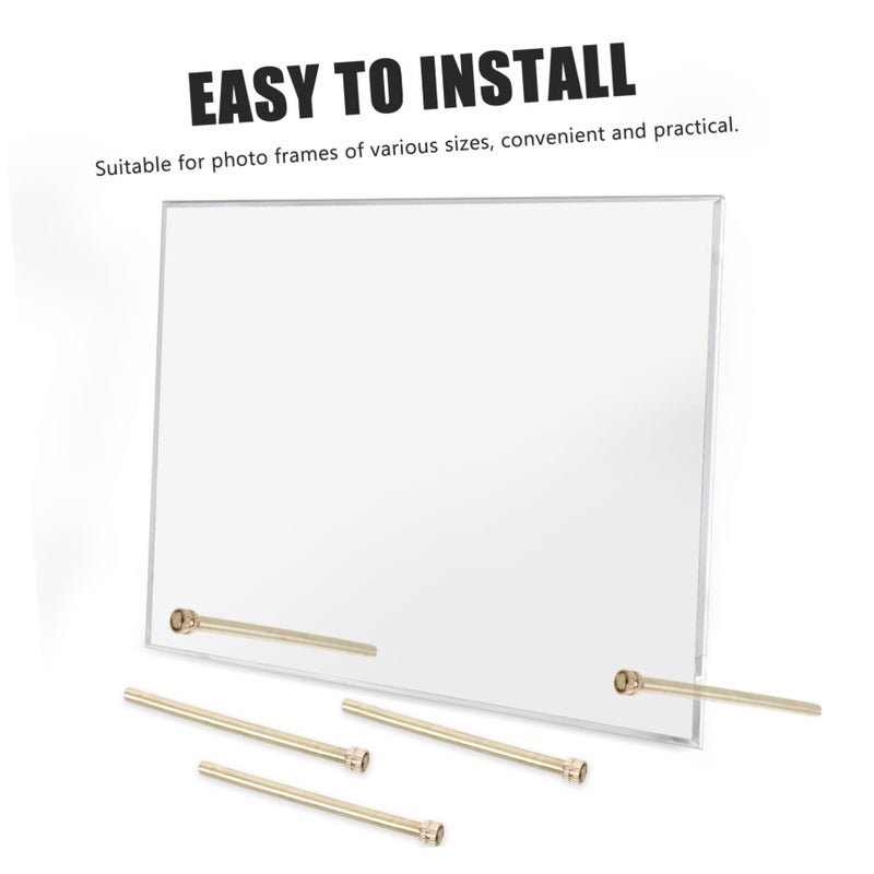 10 Pcs Metal Photo Frame Back Support Rods Sturdy Display Holders - Image 4
