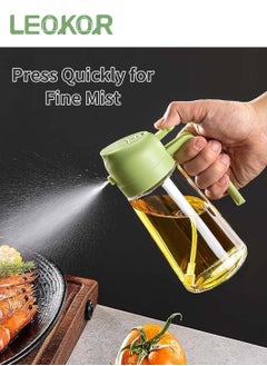 LEOKOR 2Pcs Oil Sprayers, 2 in 1 Olive Oil Dispenser and Oil Sprayer, 470ml Olive Oil Bottle for Cooking, Kitchen, Salad, Barbecue  - Image 2