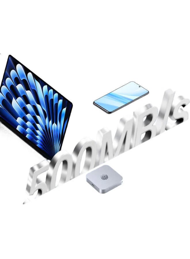 fanxiang Fanxiang 500Gb Portable Solid State Drive (Pssd) Type-C Usb 3.2 500Mb/S High-Speed Ssd Mobile Phone Direct Connection Laptop External Hard Drive Ps500 - Image 1