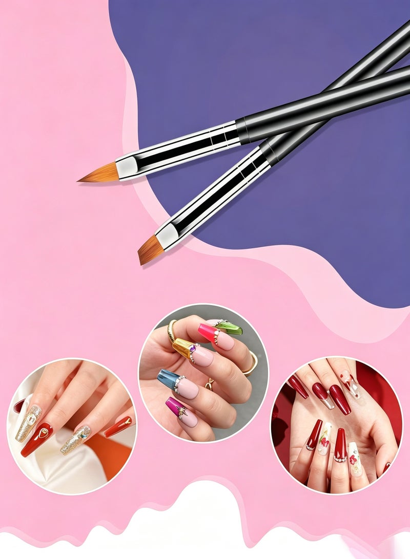 Miamia Nail Art Dotting Tools 6PCS Double-ended Brushes Kit Gel Polish | Liner Brushes Design Pen For Nail Drawing And Nail Paint Brushes Small Detail Brushes - Image 5