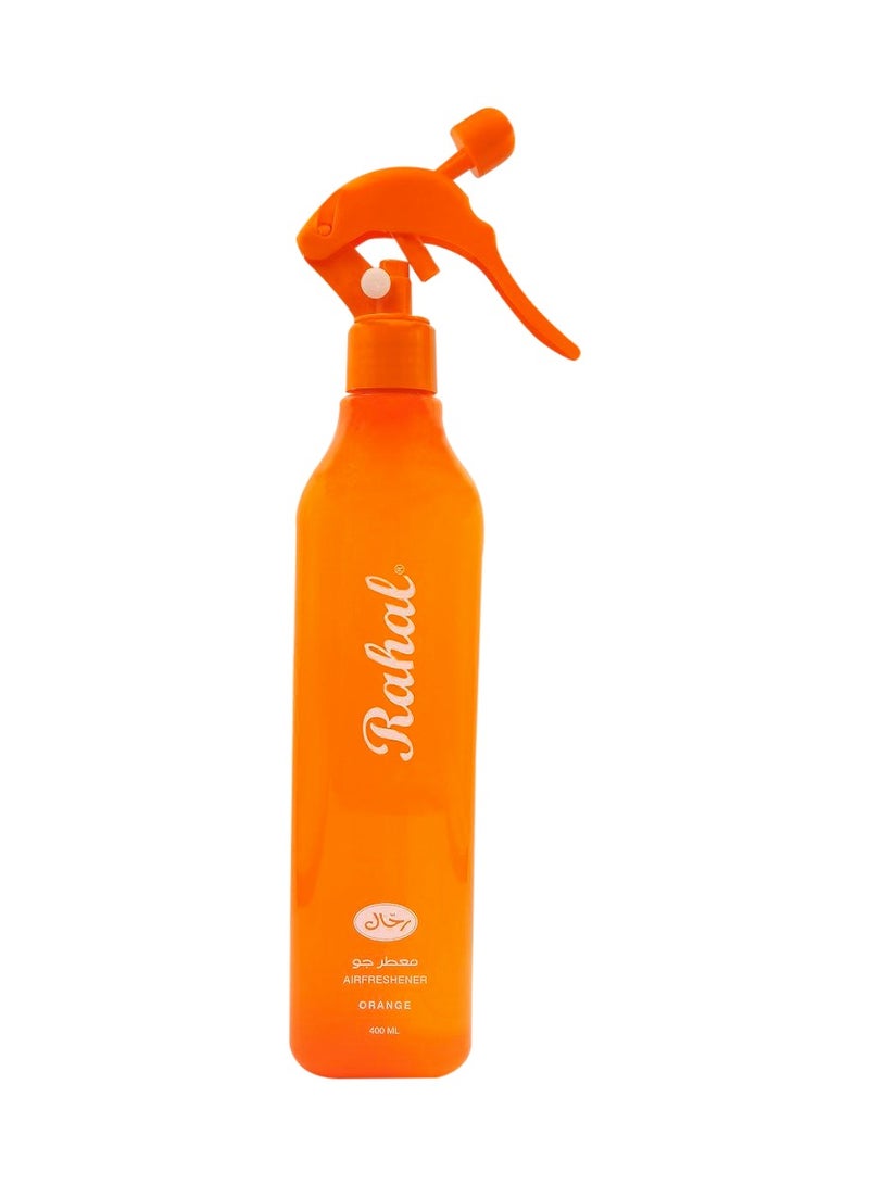 رحال كومبو - اشتري ثلاث قطع من بخاخ معطر جو للسيارة طويل الأمد من راهل بسعة 400 مل معطر عطري طويل الأمد باللون البرتقالي - Image 2