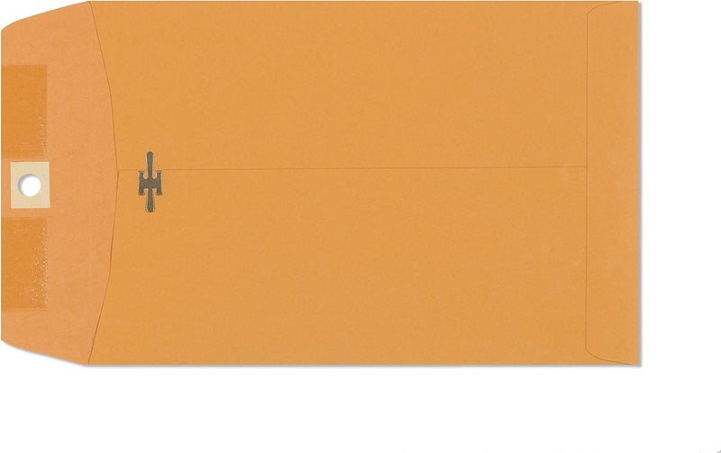 EnDoc Clasp Envelopes - Brown Kraft Catalog Envelopes 6x9 Inch - 30 Pack - With Clasp Closure & Gummed Seal – 28lb Heavyweight Paper Letter Envelopes for Home, Office, Business, Legal or School - Image 4