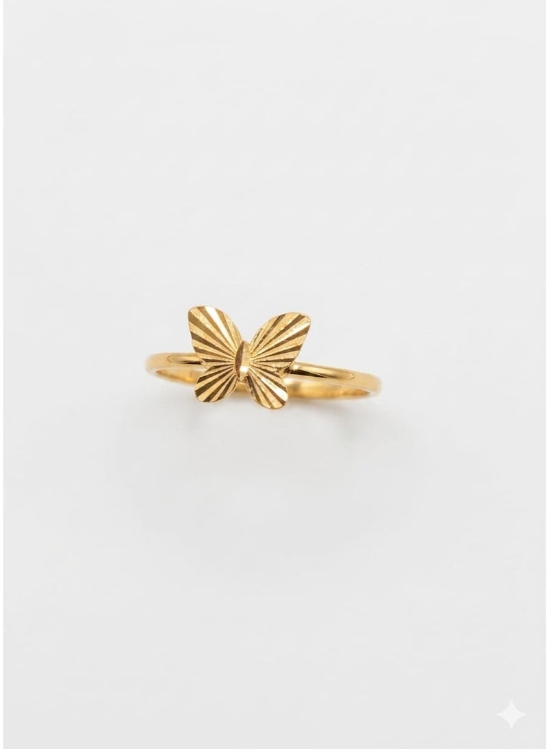 18K WOMEN BUTTERFLY RING