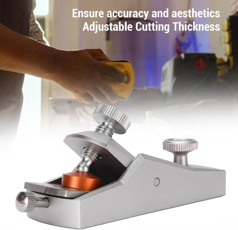 CNC Wood Planer, Portable Aluminum Alloy Hand Planer with VG10 Steel Blade for Woodworking & Furniture Repair - Image 3