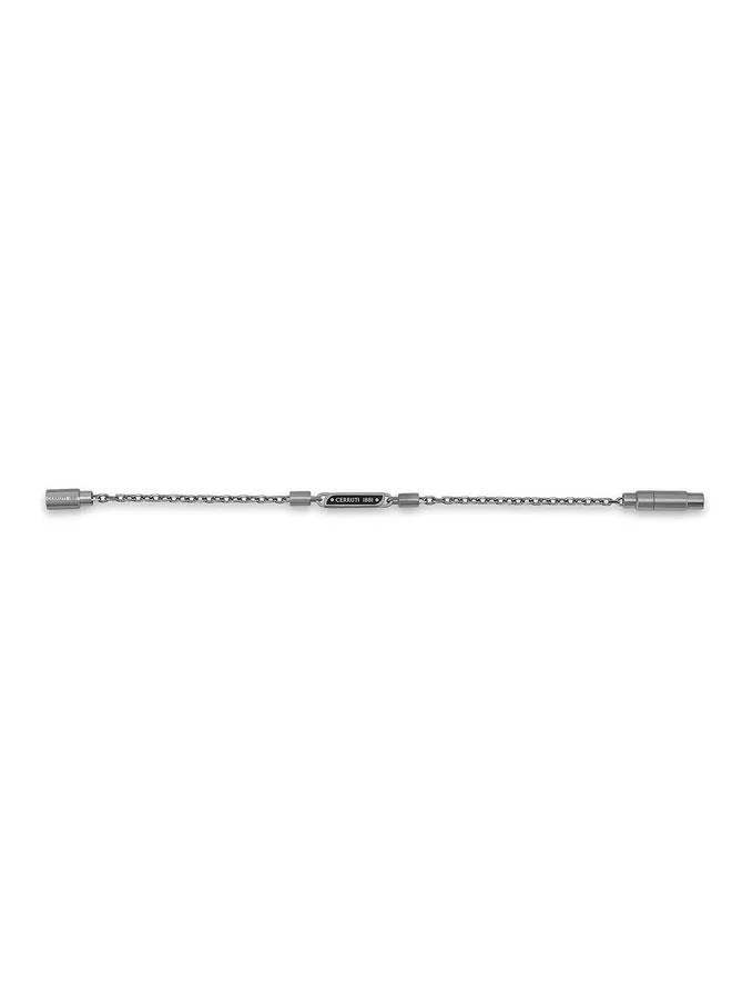 CERRUTI 1881 Emiliano Gunmetal Stainless Steel Chain Bracelet for Men 180mm