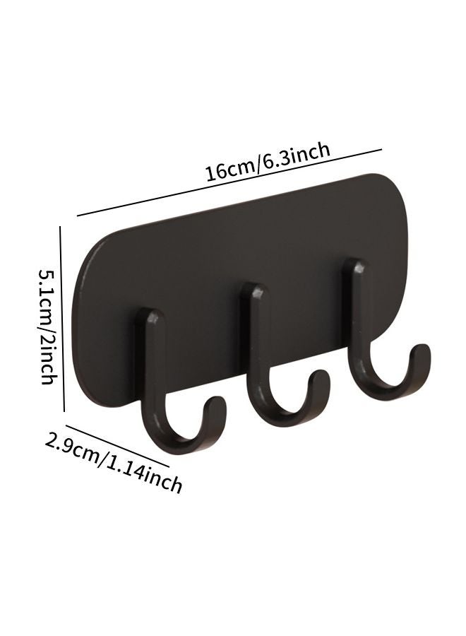 Strong Magnetic Hooks Black Beige No Drill Adhesive Wall Mount For Towels Storage - Image 4