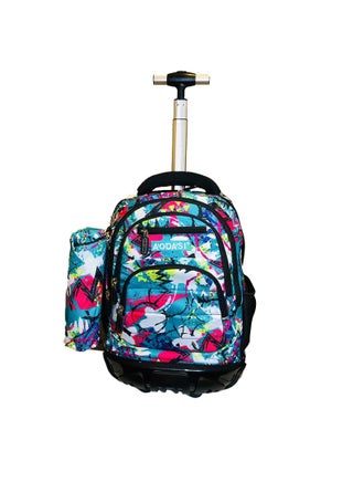 AODASI Trolley School Bag, School Bags for Girls and boys Trolley