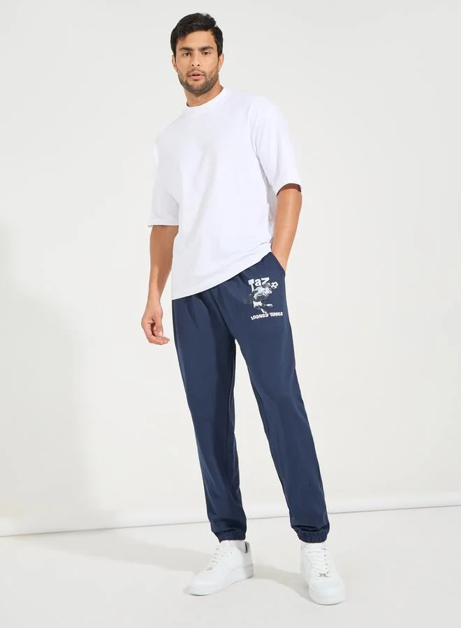 ستايلي Taz Graphic print Oversized Terry Jogger