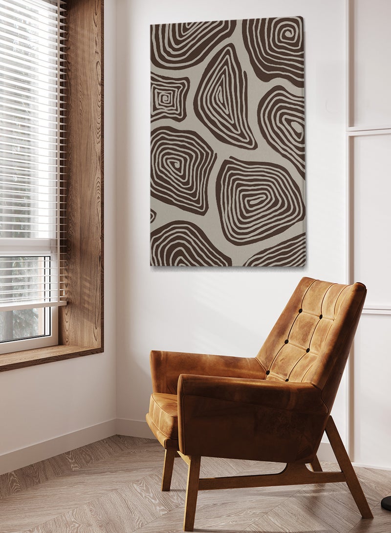 LOWHA Framed Canvas Wall Art Stretched Over Wooden Frame with Abstract Painting  - Image 3