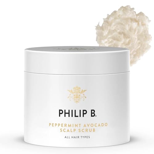 PHILIP B مقشر فروة الرأس بالفلفل النعناع والأفوكادو من فيليب ب 8 أونصات سائلة شامبو كريمي مقشر بفروة الرأس بملح البحر مع هازل الساحرة والألوة لجميع أنواع الشعر - Image 2