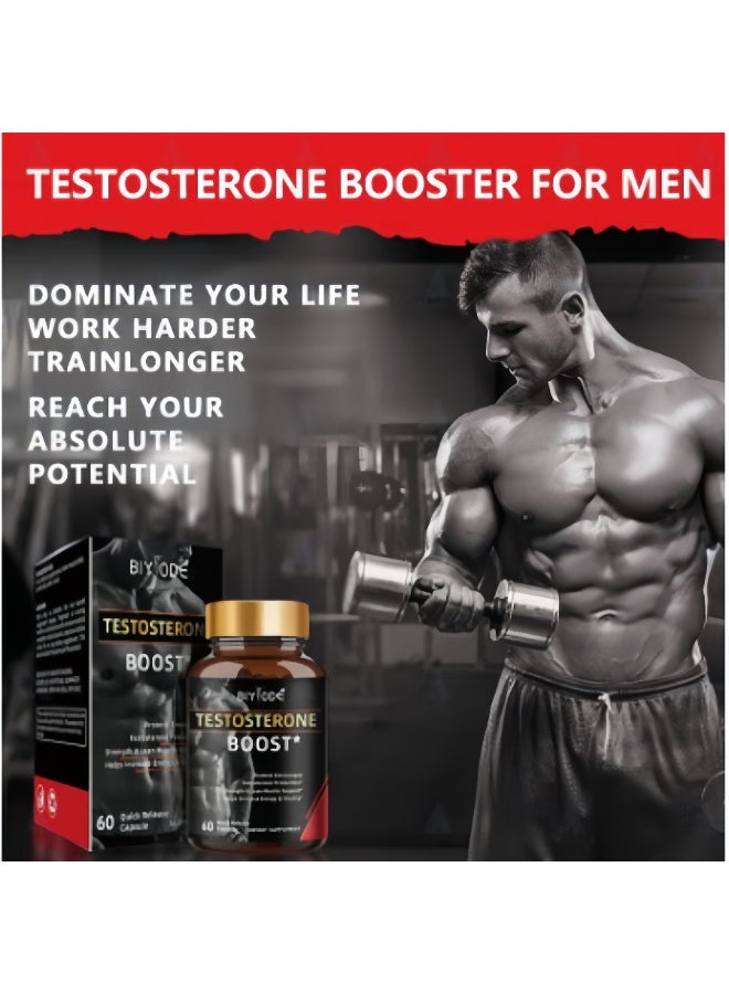 بيودي 【كبسولات BIYODE لزيادة التستوستيرون ذي الإفراز السريع (60 كبسولة)】Testosterone Boost: زيادة أكسيد النيتريك بنسبة 230% في 3 ساعات — تعزيز ضغط العضلات + تحسين الأداء + دعم مضادات الأكسدة + تدفق دم صحي، خالية من المضافات وخالية من الغلوتين وخالية من الصويا مع نقاء قصوى وفعالية دقيقة - Image 5