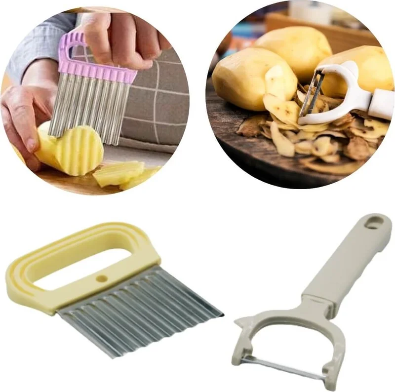 Piev Practical Chips Slicer Sling Peeler Set of 2