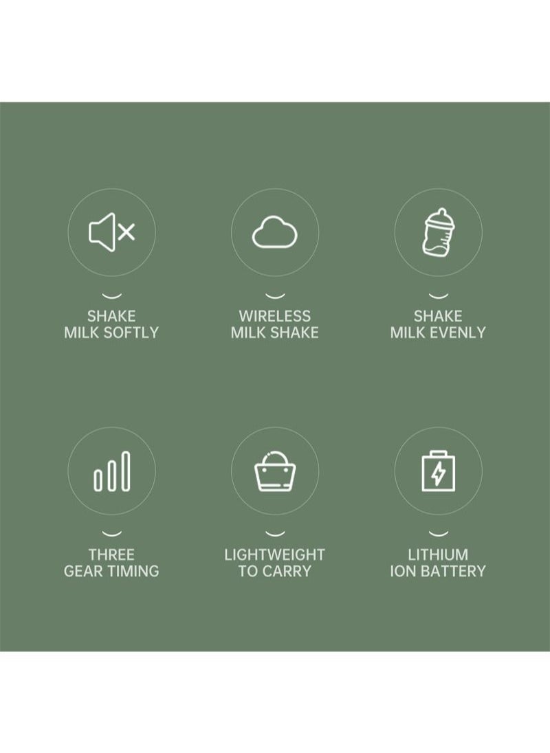 Sunhome - SUNHOME Electric Milk Shaker With USB Green - Image 1