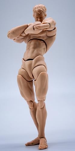 Fremego 112 Scale Male Action Figure6inch Super Flexible Strong Muscular Figure Miniature Figures Body Doll with Interchangeable Hands and Accessories Collection Pale Skin - Image 5