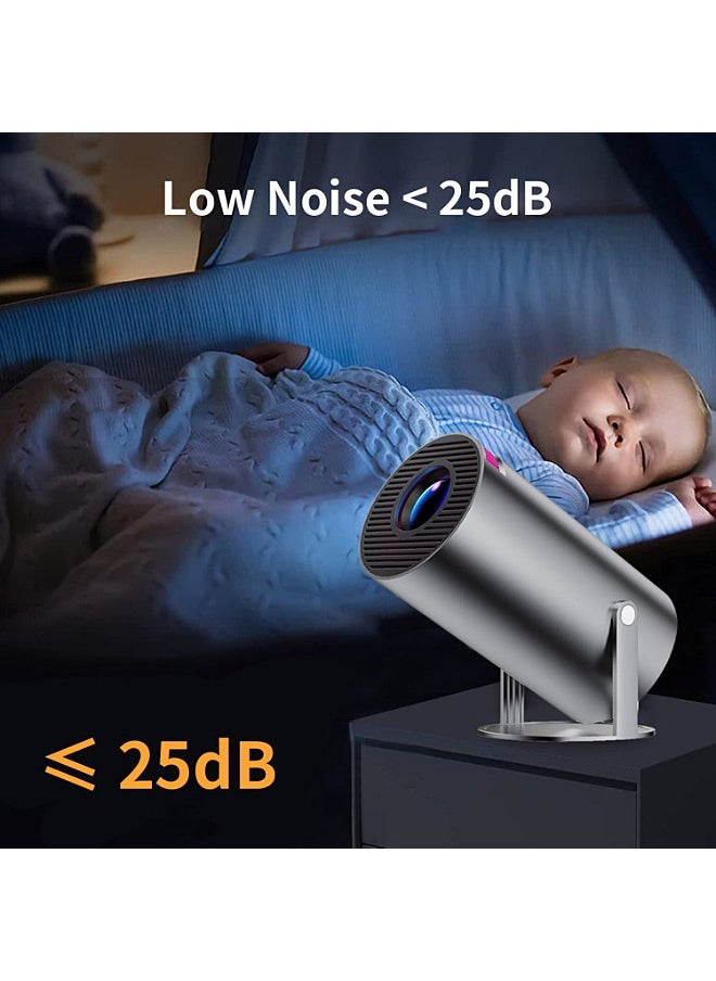Mi VAZA - Rotatable Mini Projector - Support 4K - Smart Projector with 5G Dual-band Wifi and Bluetooth 5.0 - Mobile Home Theater - Compatible With Android/iOS/Windows/TV Stick/HDMI/USB. - Image 1