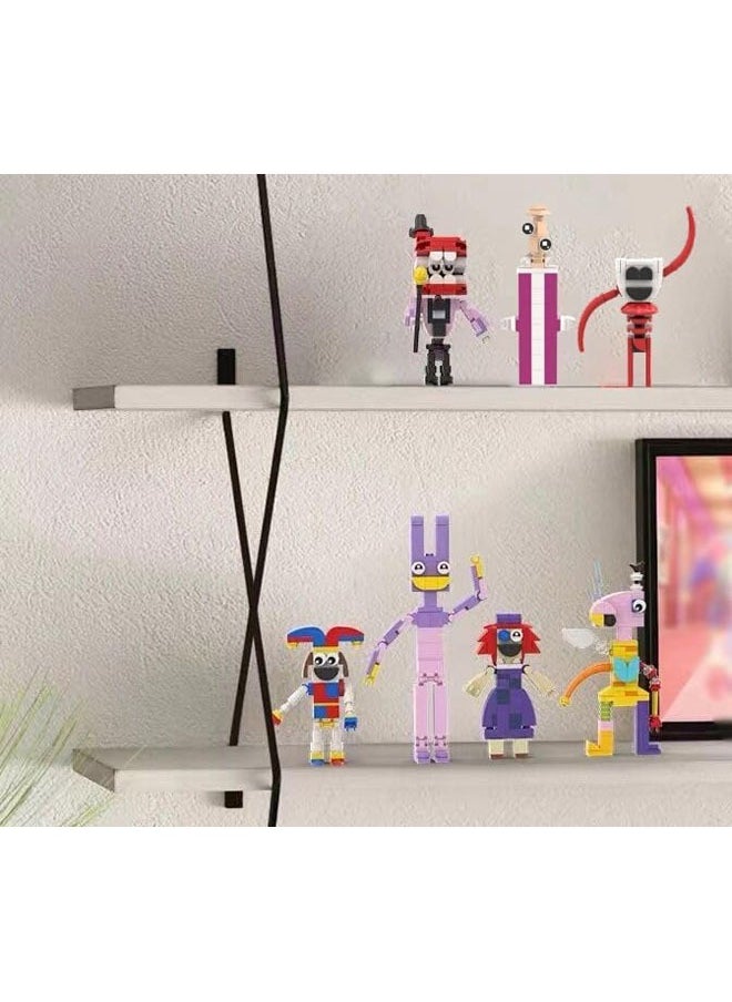 General - Digital Circus Toy 7-Piece Building Set, Pomni/Jax/Ragatha/Caine/Kinger/Zoooble/Gangle, Brick Action Figures, Collectible Toys for Fans - Image 1