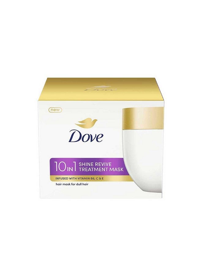 Dove 10 In 1 Shine Revive Treatment Hair Mask, 300 Millilitre | Floral, For Dull Hair - Image 1