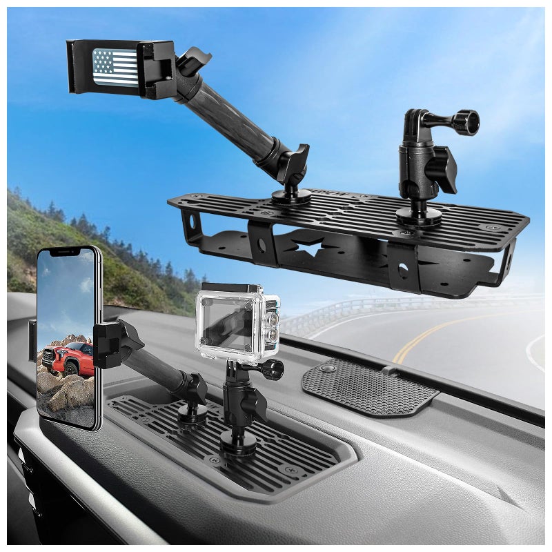 WXRYLYN 2024 Tundra Metal Dash Platform Phone Holder for 20222025 2026 Tundra Sequoia - Image 2