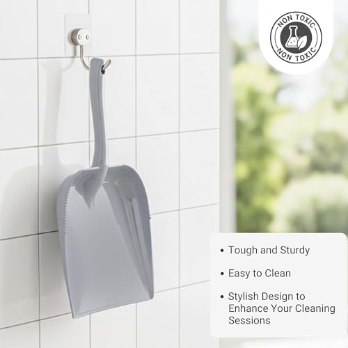 FLAIR Estella Dustpan – Comfortable Grip, Deep Pan Design, Ideal for Everyday Cleaning (Grey) - Image 4