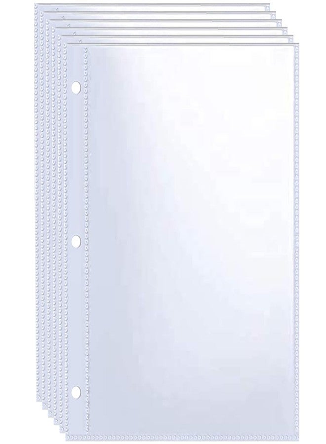 WITHYU 40 Pack 80 Pockets 5x7'' Photocard Sleeves A5 3 Mini Ring Binder Ultra-Clear Photo Sleeves Double-Sided 1 Pocket Photo Pages Top Loading Photo Sheet Protector for Photos Postcards Seed Packets - Image 1
