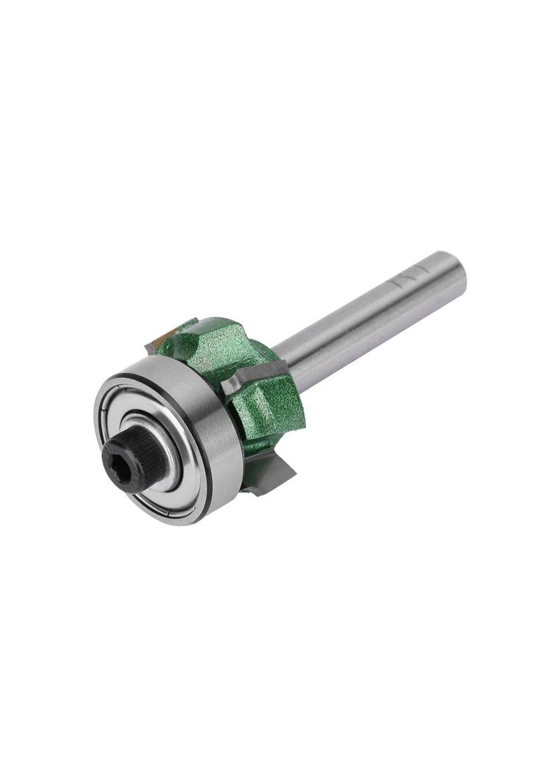 Woodworking Milling Cutter 4 Teeth Trimming Cutter Edge Trimmer Router Bit, Tungsten Steel - R1/R2/R3(Optional), Stable and Durable(1/4 * R1)