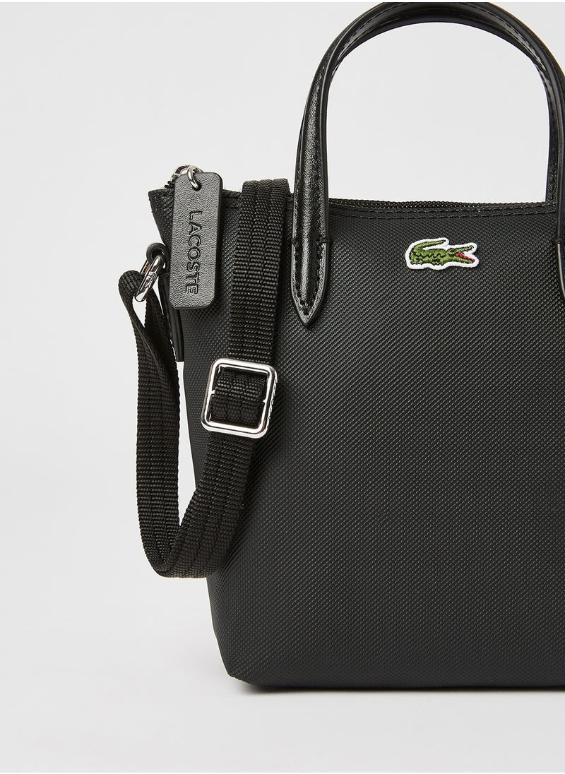 LACOSTE - L.12.12 Concept Top Zip Crossbody Bag - Image 1