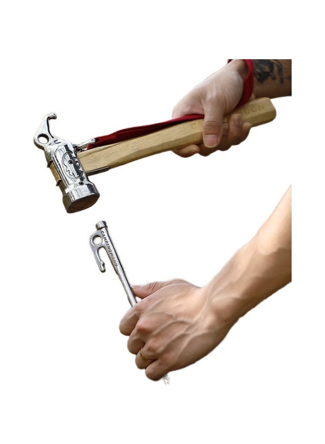 Campingmoon Tent Stakes, Camping Pegs, Canopy Outdoor Windproof Stakes, Stainless Steel Thickened And Extended, Fixed, 20Cm Single Piece - Image 2