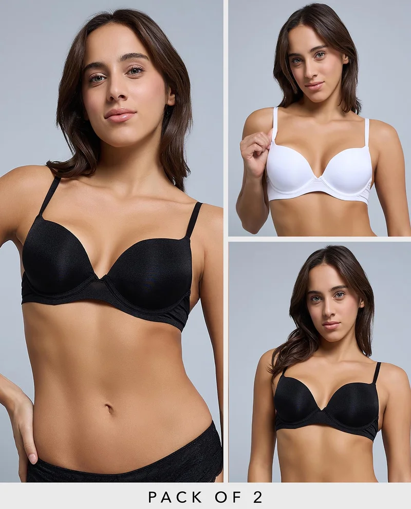R&B 2 Pack Double Push-Up Bras