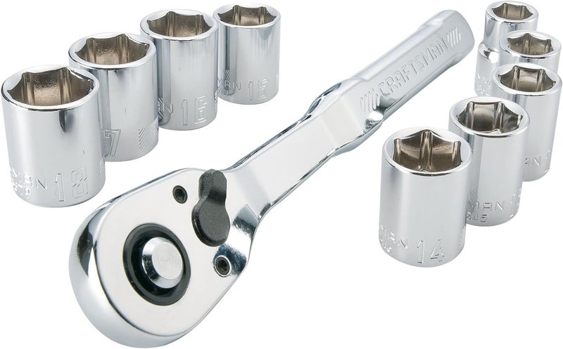 CRAFTSMAN مجموعة أدوات ميكانيكية CRAFTSMAN مقاس 3/8 بوصة 10 قطع CMMT34564 - Image 1