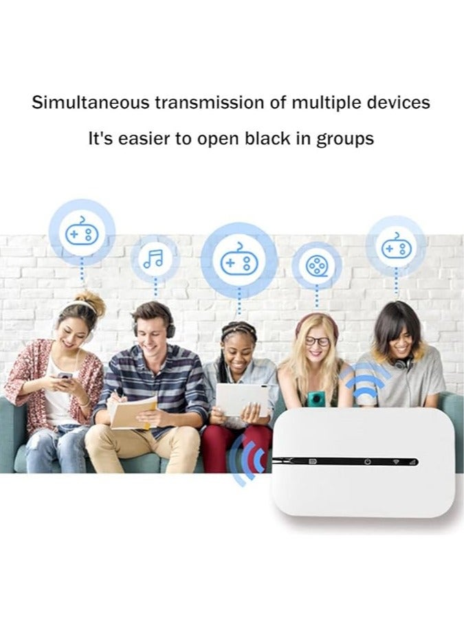 عام جهاز التوجيه اللاسلكي 4G LTE بسرعة 150 ميجابت في الثانية مع واي فاي 3 محمول، يعمل كمودم محمول للواي فاي MIFI ونقطة وصول لاسلكية - Image 5