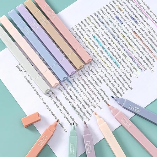 Corslet 18Pc Dual Tip Colour Markers Set - 12Pc Brush Pens 12 Shades & 6Pc Aesthetic Highlighter Pen Pastel Highlighter Set Sketch Colour Sketch Pen Set Calligraphy Brush Pen for Drawing & Sketching - Image 5
