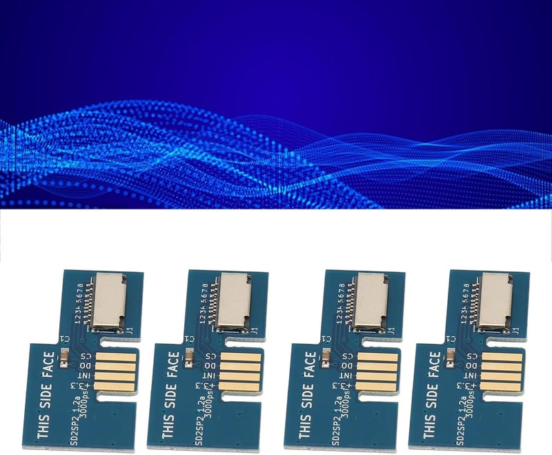 كلاراكو محول بطاقة تخزين GC Micro SDload - معزز ألعاب وحدة التحكم مع حزمة من 4 بطاقات ذاكرة SD2SP2 مثالية لقارئات الحامل - حسّن لعبتك على الأجهزة الآن (أزرق) - Image 3